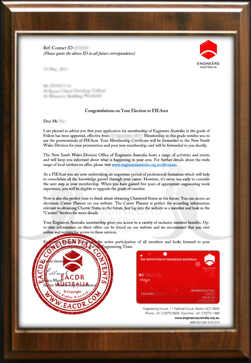 EA 职业评估 Engineers Australia (EA) Migration Skills Assessment Competency Demonstration Report