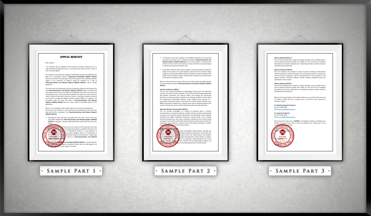 EA 职业评估 Engineers Australia (EA) Migration Skills Assessment Competency Demonstration Report