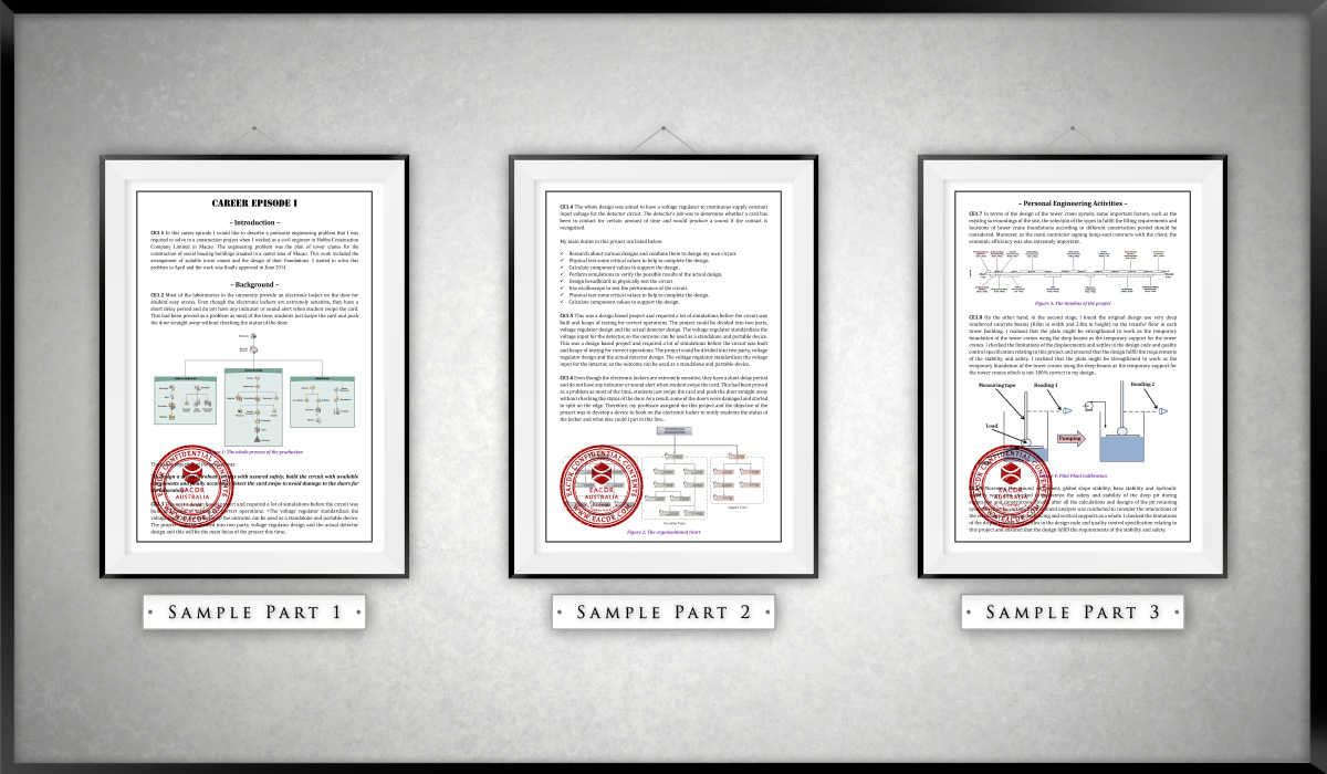 EA 职业评估 Engineers Australia (EA) Migration Skills Assessment Competency Demonstration Report